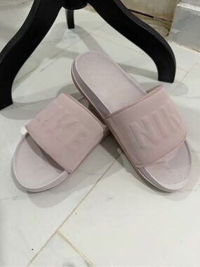 Nike Women's Light Pink Slide Sandals